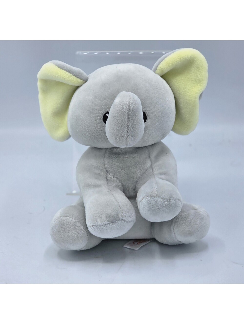 TY Baby Gray Yellow Bubbles the Elephant Soft 6" Stuffed Animal Toy